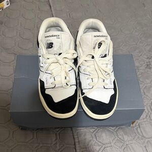 New Balance 550 Classic Black and White Sneakers